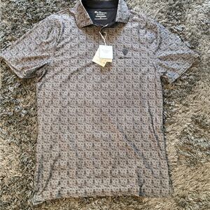 Ben Sherman Gray Patterned Polo